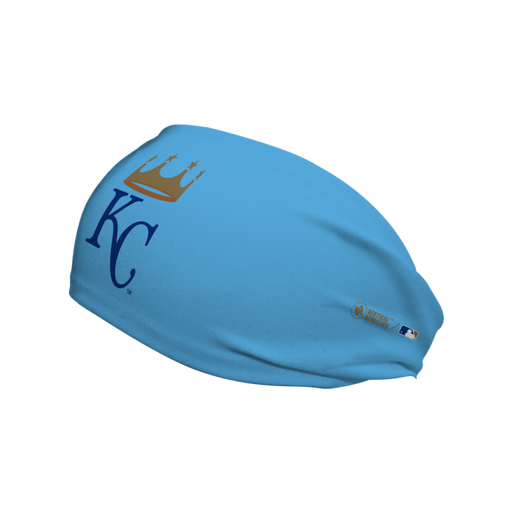 MLB licensed Kansas City Royals cooling headband with Alt Logo. Made in the USA, Vertical Athletics brand. 