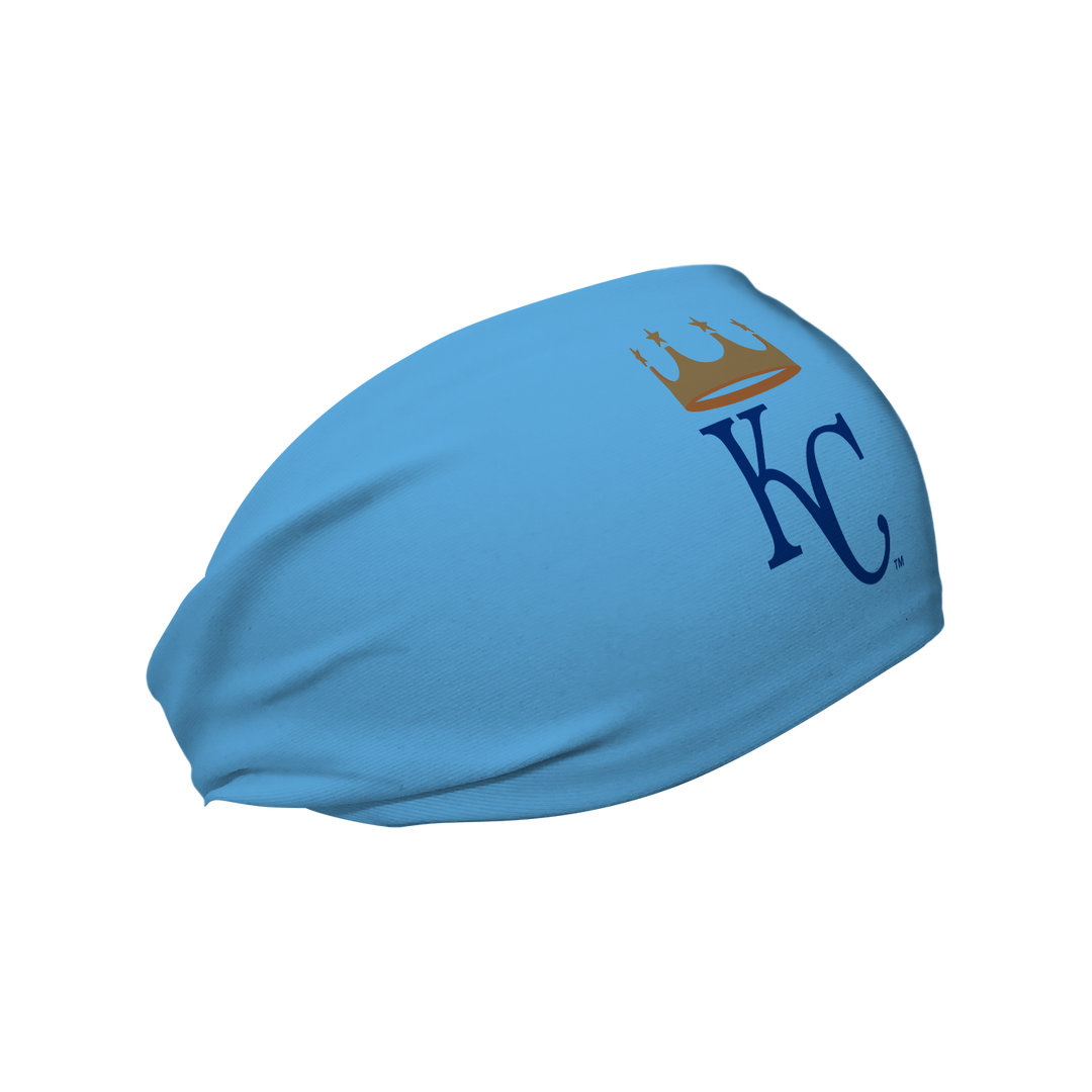 MLB licensed Kansas City Royals cooling headband with Alt Logo. Made in the USA, Vertical Athletics brand. 