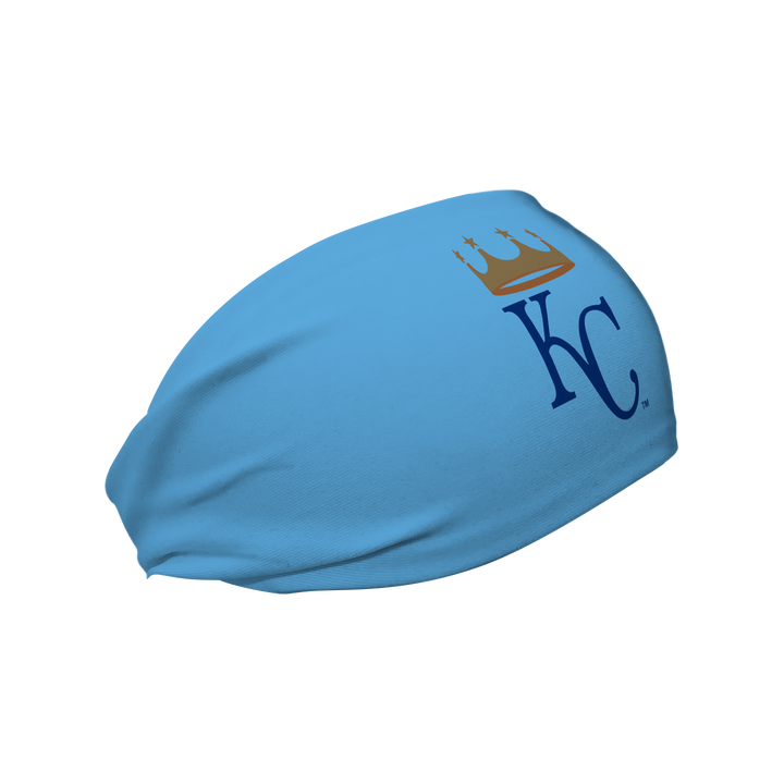 MLB licensed Kansas City Royals cooling headband with Alt Logo. Made in the USA, Vertical Athletics brand. 