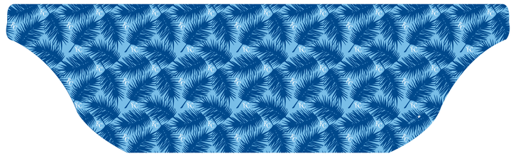 MLB Kansas City Royals cooling sun scarf, Big Palm with repeating cap logo. Made in the USA. Vertical Athletics Brand.