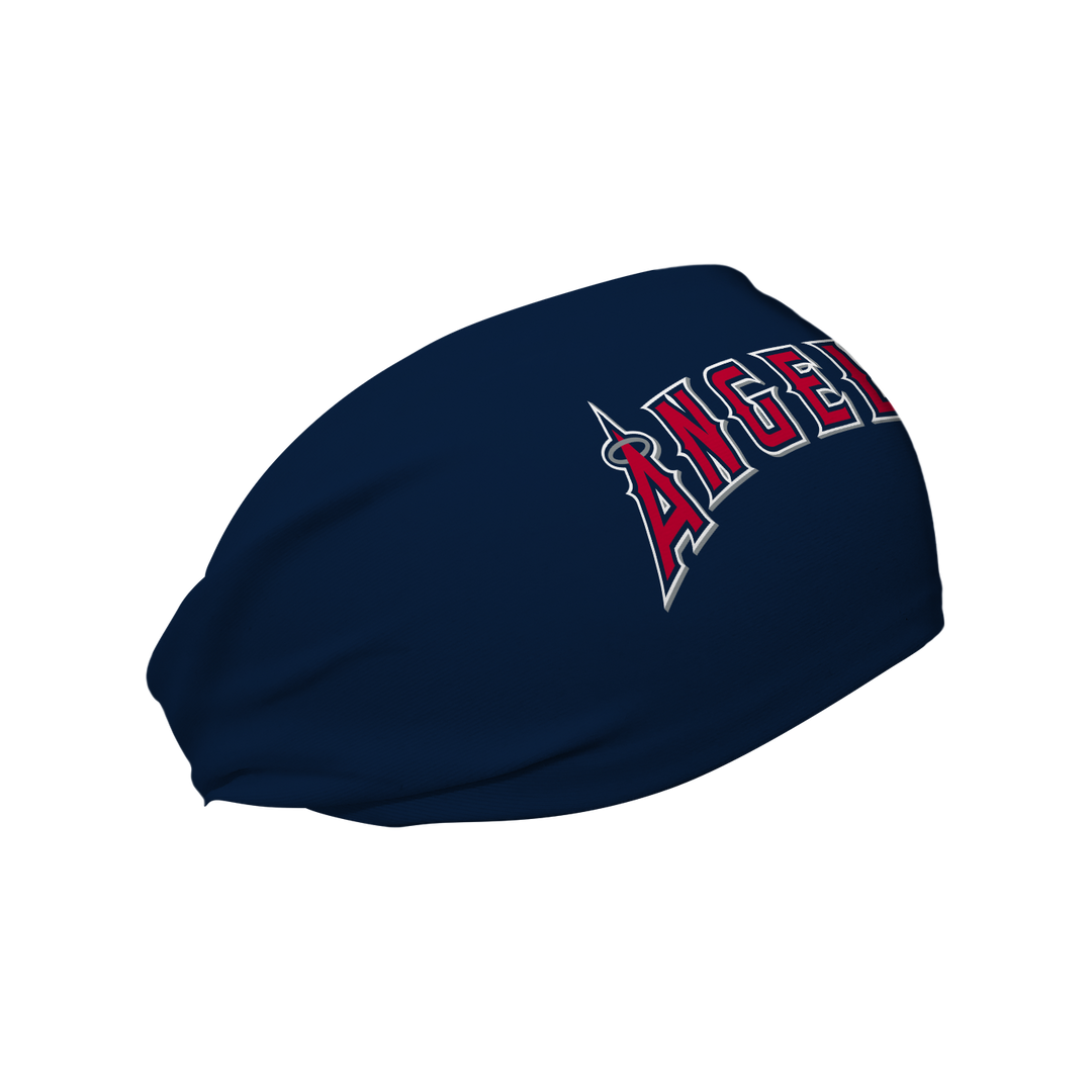 MLB licensed Los Angeles Angels cooling headband with Alt Logo. Made in the USA, Vertical Athletics brand. 