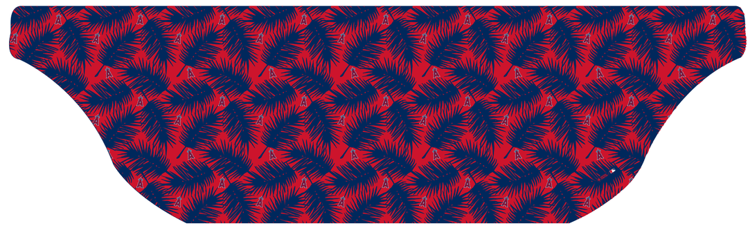 MLB Los Angeles Angels cooling sun scarf, Big Palm with repeating cap logo. Made in the USA. Vertical Athletics Brand.