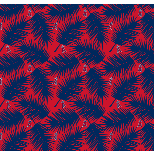 MLB Los Angeles Angels cooling sun scarf, Big Palm with repeating cap logo. Made in the USA. Vertical Athletics Brand.