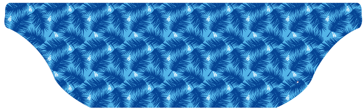 MLB Los Angeles Dodgers cooling sun scarf, Big Palm with repeating cap logo. Made in the USA. Vertical Athletics Brand.