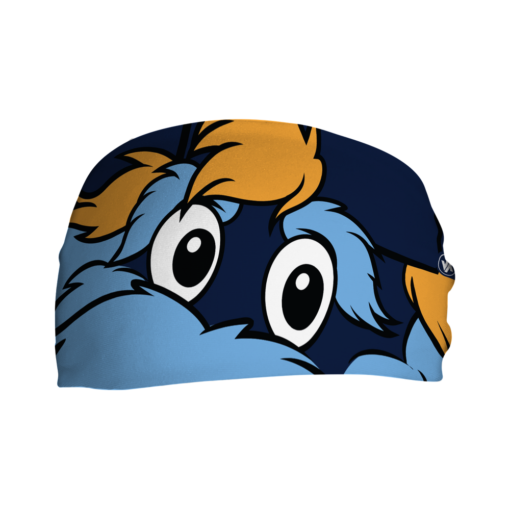 MLB Tampa Bay Rays cooling headband with Mascot Stare. Made in USA, Vertical Athletics brand.