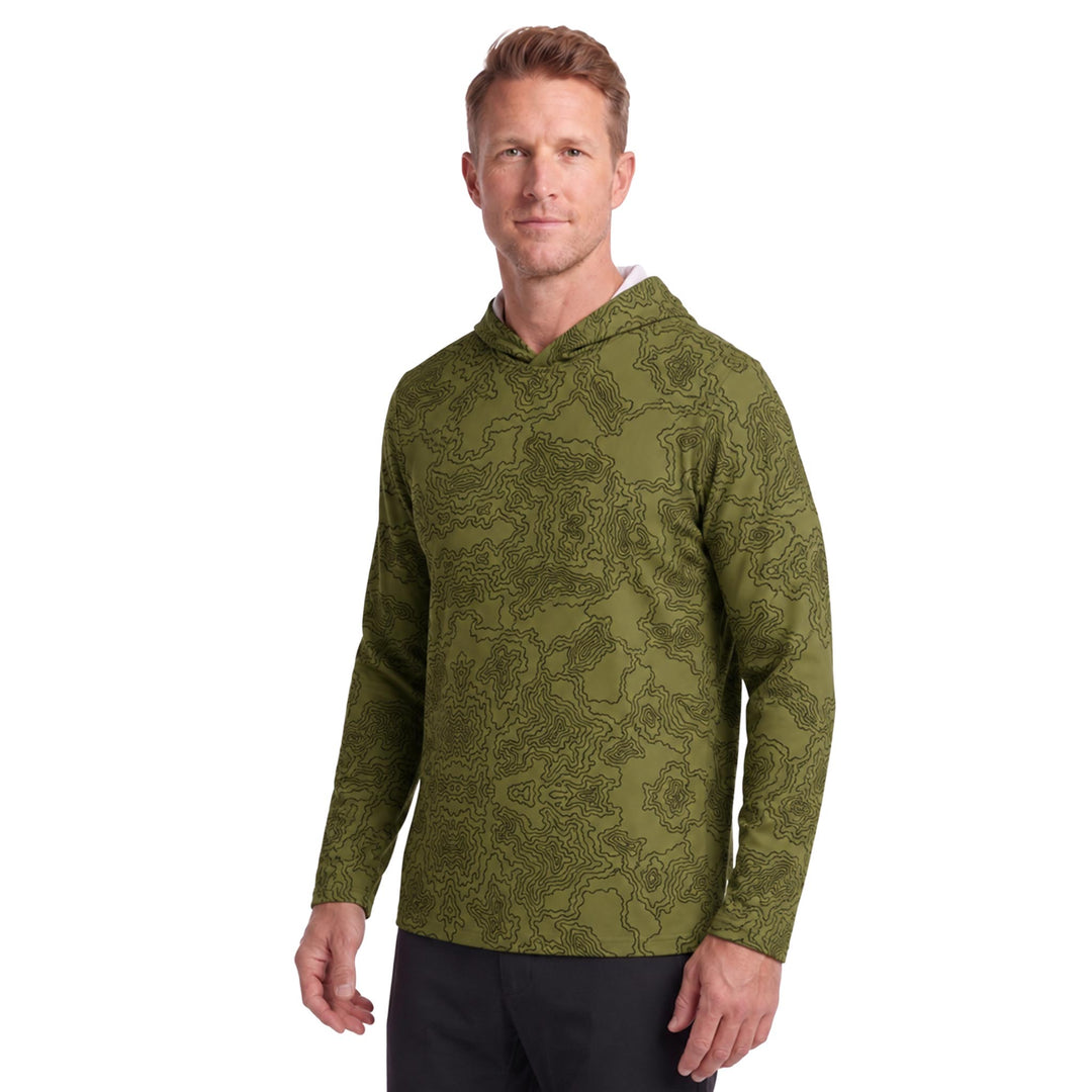 Topo Map Olive Green DiamondCool men&