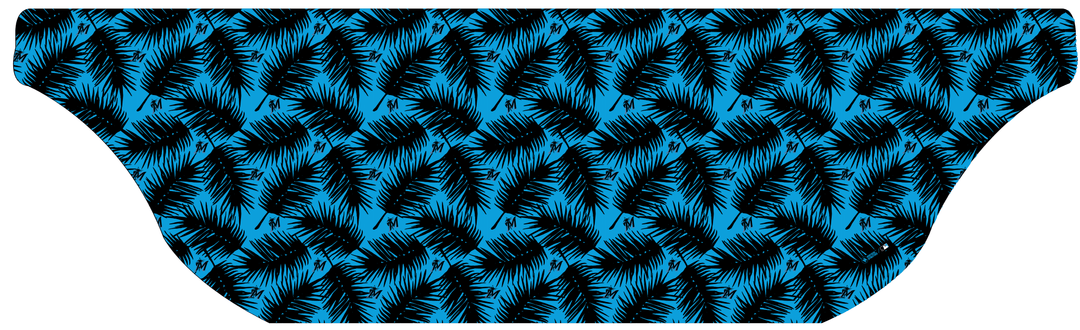 MLB Miami Marlins cooling sun scarf, Big Palm with repeating cap logo. Made in the USA. Vertical Athletics Brand.
