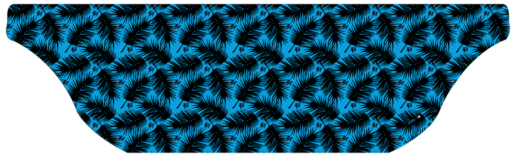 MLB Miami Marlins cooling sun scarf, Big Palm with repeating cap logo. Made in the USA. Vertical Athletics Brand.