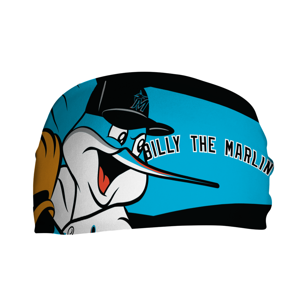Marlins Cooling Headband: Mascot Nameplate
