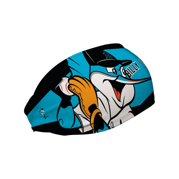 Marlins Cooling Headband: Mascot Nameplate