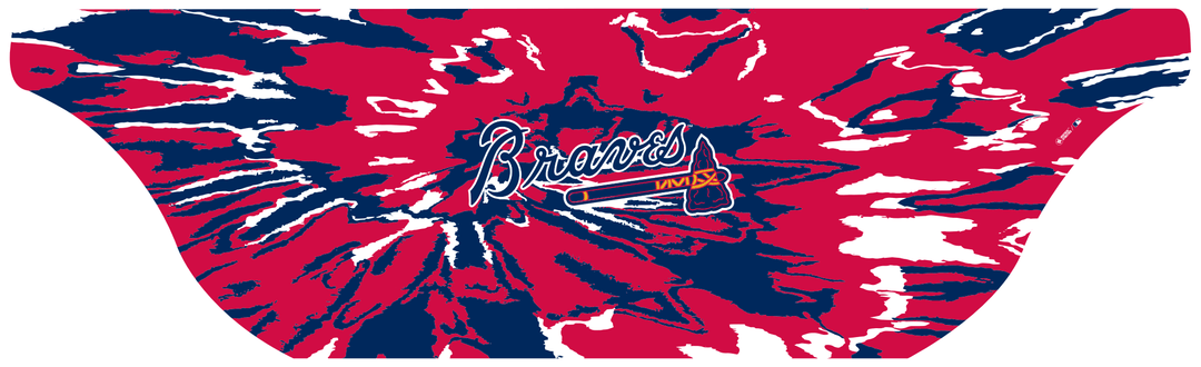 MLB Atlanta Braves cooling sun scarf with Team Tie-Dye. Made in the USA. Vertical Athletics brand.