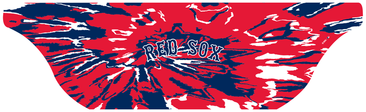 MLB Boston Red Sox cooling sun scarf with Team Tie-Dye. Made in the USA. Vertical Athletics brand.
