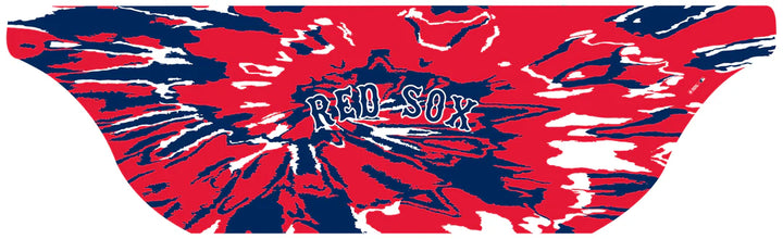 MLB licensed Boston Red Sox Triple Play Cooling Bundle: Cooling Sun Scarf with Wordmark Tie-Dye. Made in USA. Vertical Athletics Brand. 