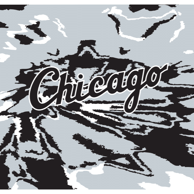 MLB Chicago White Sox cooling sun scarf with Team Tie-Dye. Made in the USA. Vertical Athletics brand.