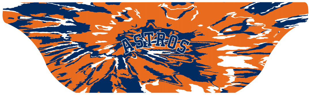MLB Houston Astros cooling sun scarf with Team Tie-Dye. Made in the USA. Vertical Athletics brand.