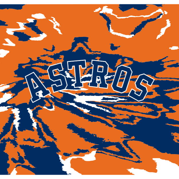 MLB Houston Astros cooling sun scarf with Team Tie-Dye. Made in the USA. Vertical Athletics brand.