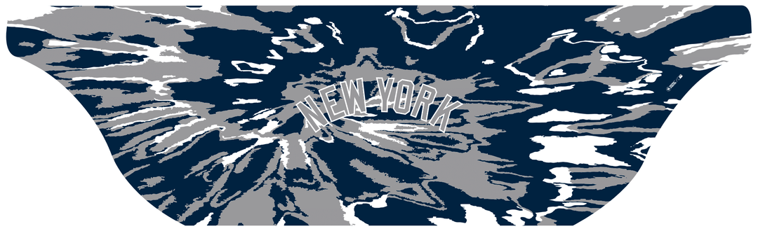 MLB New York Yankees cooling sun scarf with Team Tie-Dye. Made in the USA. Vertical Athletics brand.