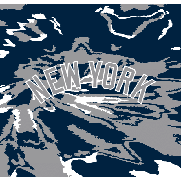 MLB New York Yankees cooling sun scarf with Team Tie-Dye. Made in the USA. Vertical Athletics brand.