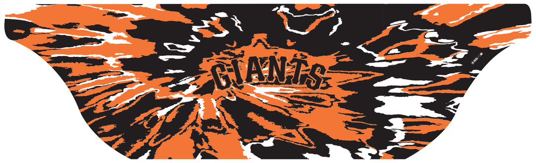MLB San Francisco Giants cooling sun scarf with Team Tie-Dye. Made in the USA. Vertical Athletics brand.