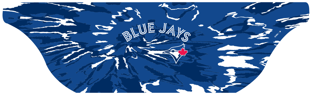 MLB Toronto Blue Jays cooling sun scarf with Team Tie-Dye. Made in the USA. Vertical Athletics brand.