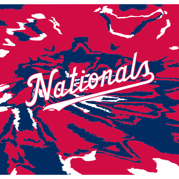 MLB Washington Nationals cooling sun scarf with Team Tie-Dye. Made in the USA. Vertical Athletics brand.