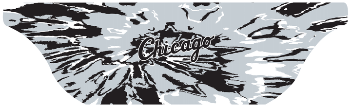 MLB licensed Chicago White Sox Triple Play Cooling Bundle: Cooling Sun Scarf with Wordmark Tie-Dye. Made in USA. Vertical Athletics Brand. 