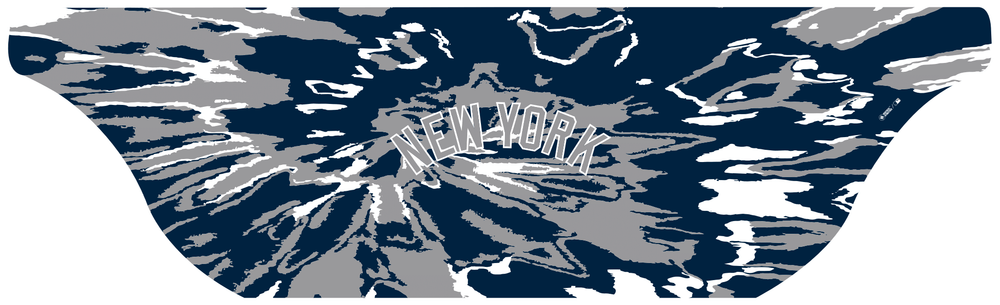 
MLB licensed New York Yankees Triple Play Cooling Bundle: Cooling Sun Scarf with Wordmark Tie-Dye. Made in USA. Vertical Athletics Brand. 
