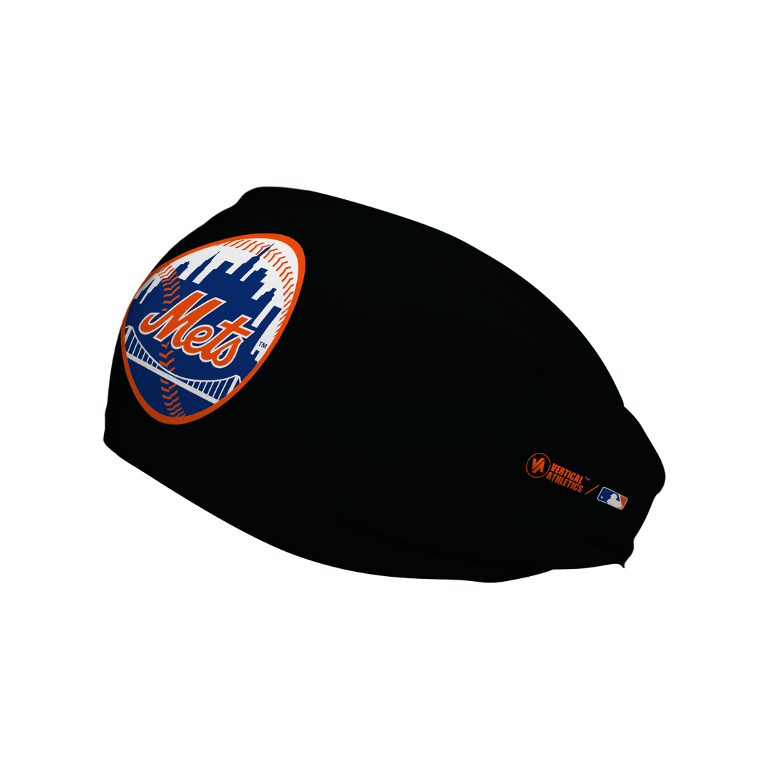 MLB New York Mets cooling headband with Alt Logo. Made in the USA, Vertical  Athletics brand.   