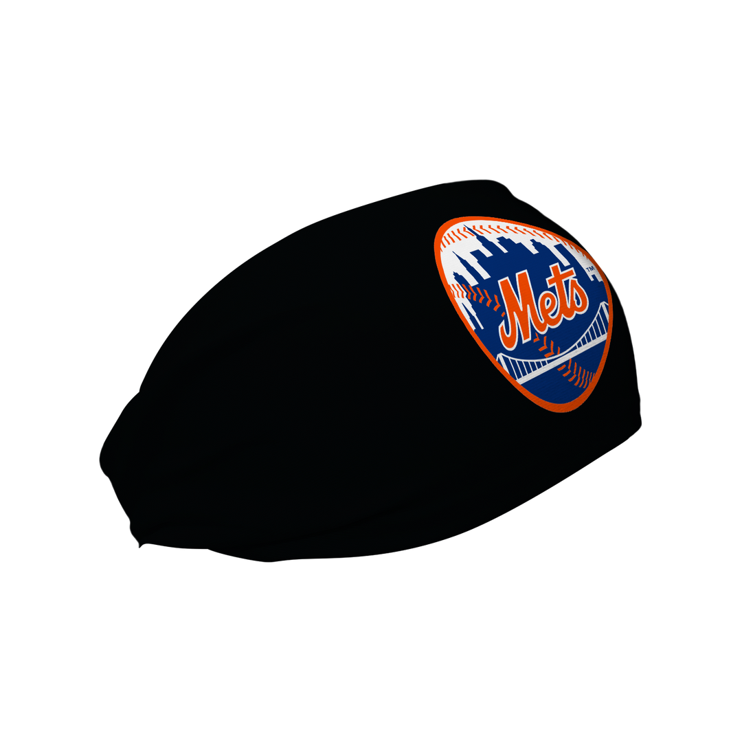 MLB New York Mets cooling headband with Alt Logo. Made in the USA, Vertical  Athletics brand.   