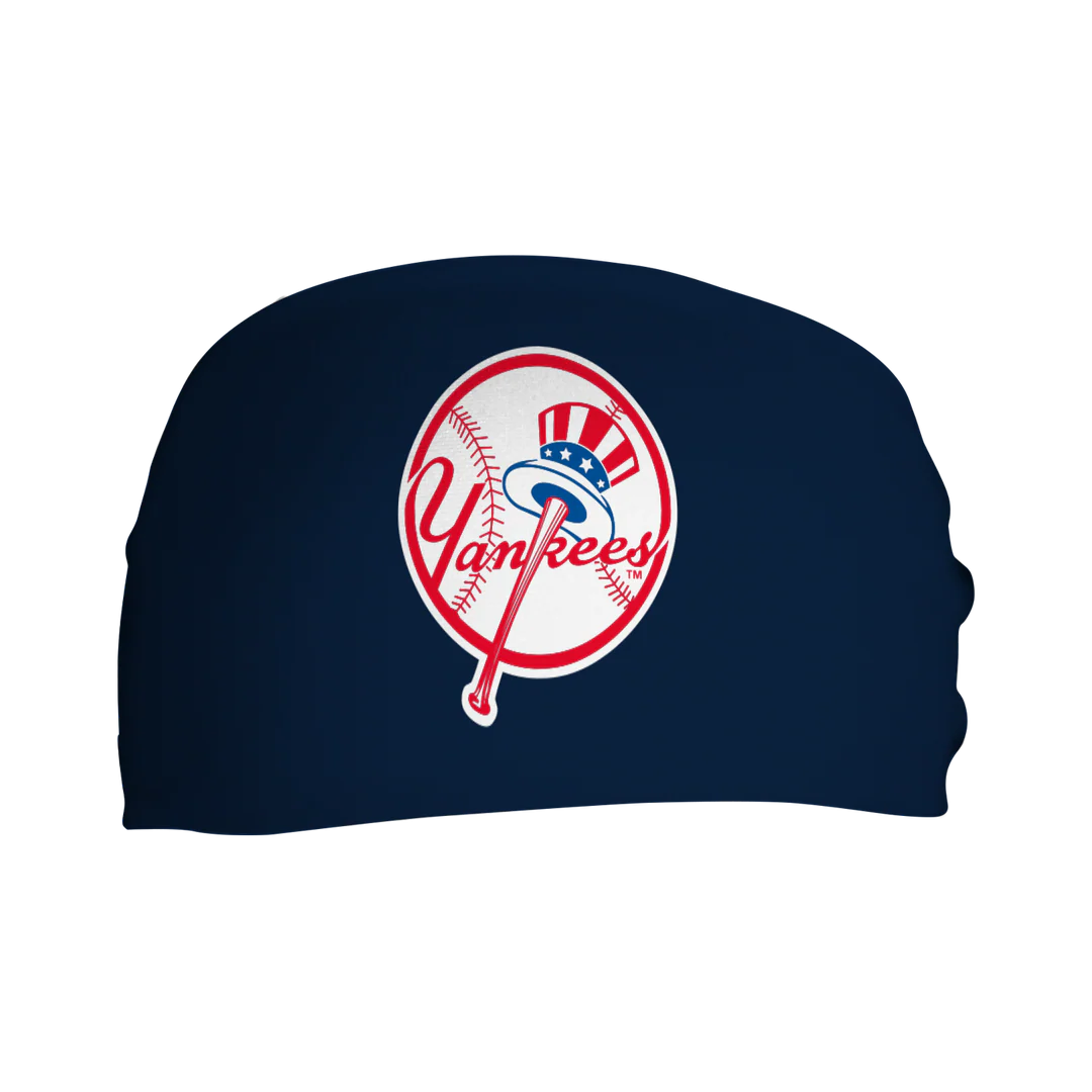  MLB licensed New York Yankees Triple Play Cooling Bundle: Cooling Headband with Alt Logo Made in USA. Vertical Athletics Brand.
