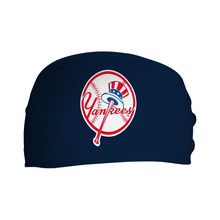  MLB licensed New York Yankees Triple Play Cooling Bundle: Cooling Headband with Alt Logo Made in USA. Vertical Athletics Brand.
