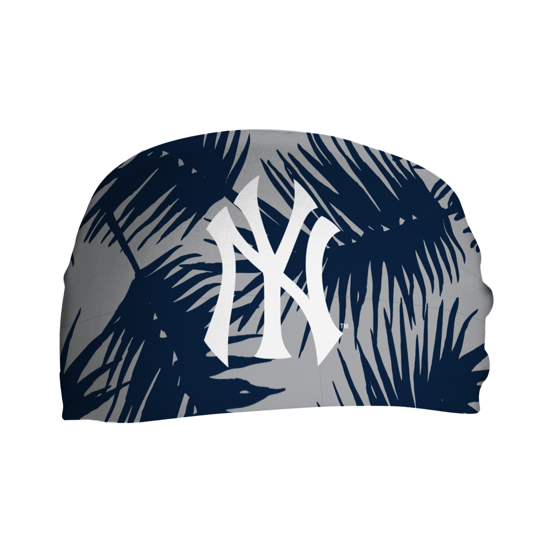 MLB licensed New York Yankees cooling headband with Coop Big Palm. Made in the USA, Vertical Athletics brand. 