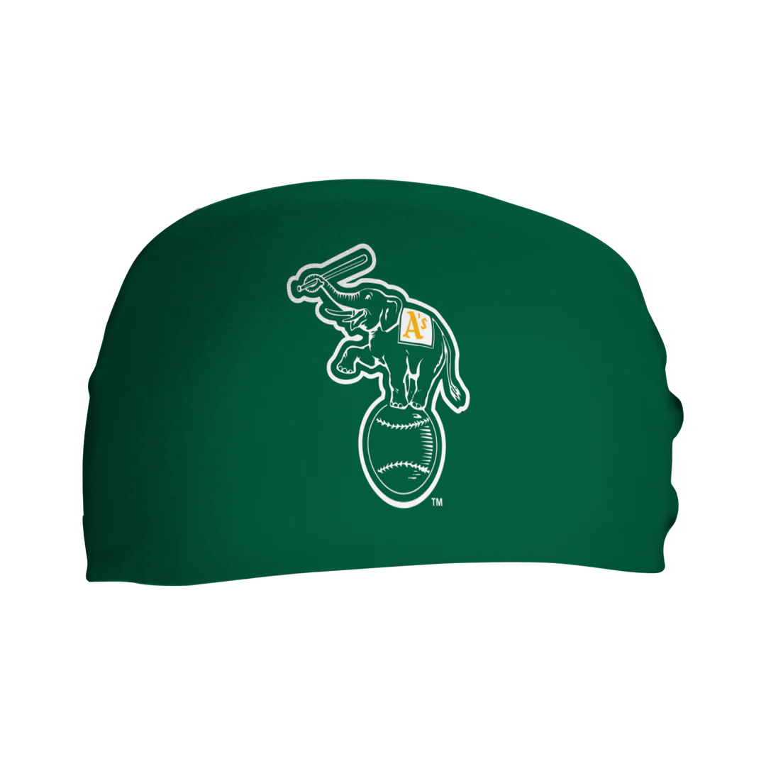 
MLB licensed Oakland Athletics Triple Play Cooling Bundle: Cooling Headband with Alt Logo Made in USA. Vertical Athletics Brand.
