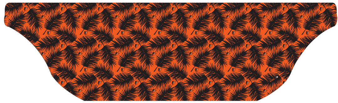 MLB Baltimore Orioles cooling sun scarf, Big Palm with repeating cap logo. Made in the USA. Vertical Athletics Brand.