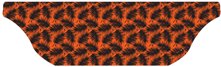MLB Baltimore Orioles cooling sun scarf, Big Palm with repeating cap logo. Made in the USA. Vertical Athletics Brand.