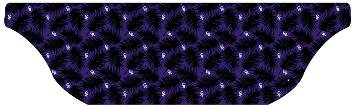 MLB Colorado Rockies cooling sun scarf, Big Palm with repeating cap logo. Made in the USA. Vertical Athletics Brand.