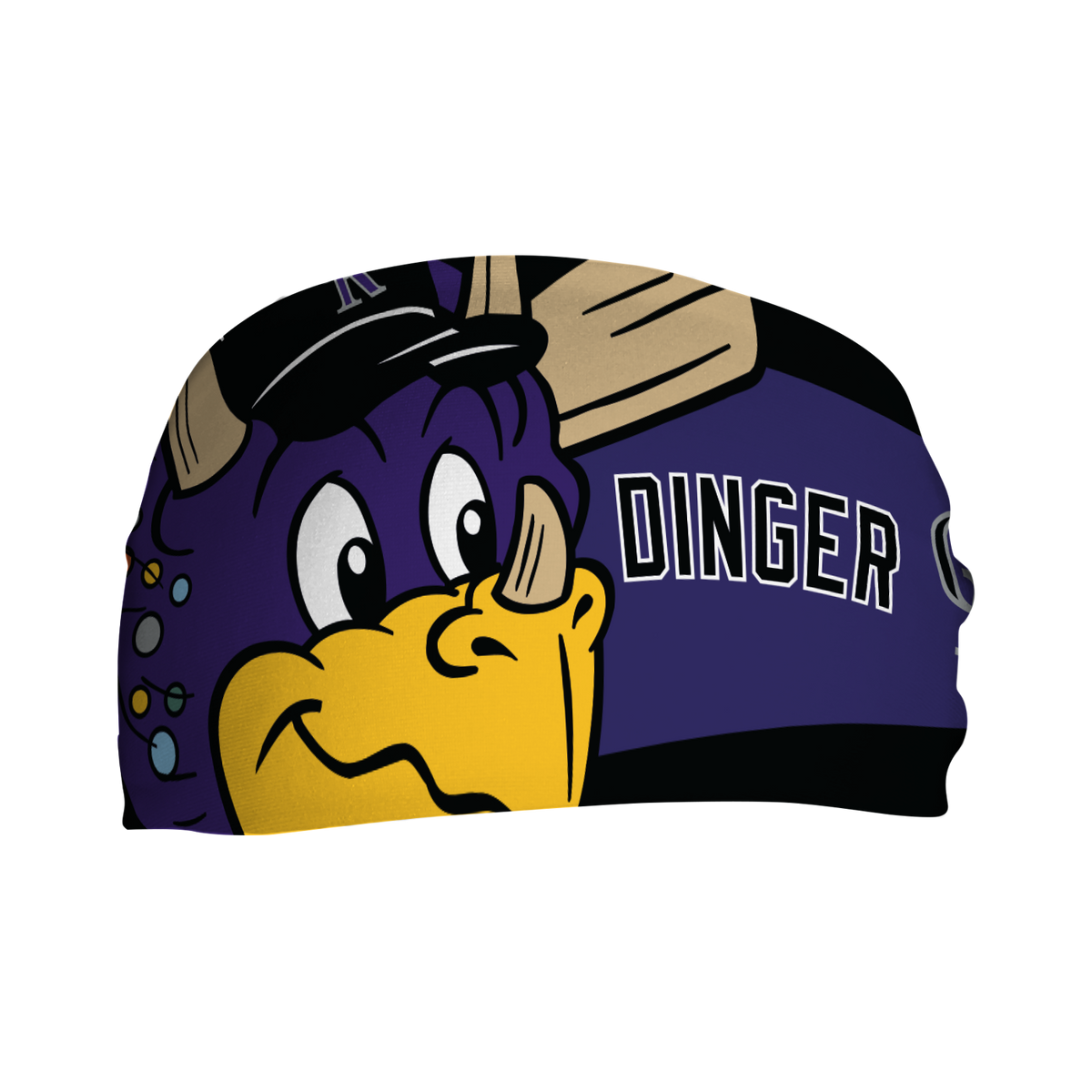 Rockies Cooling Headband Mascot Nameplate Vertical Athletics