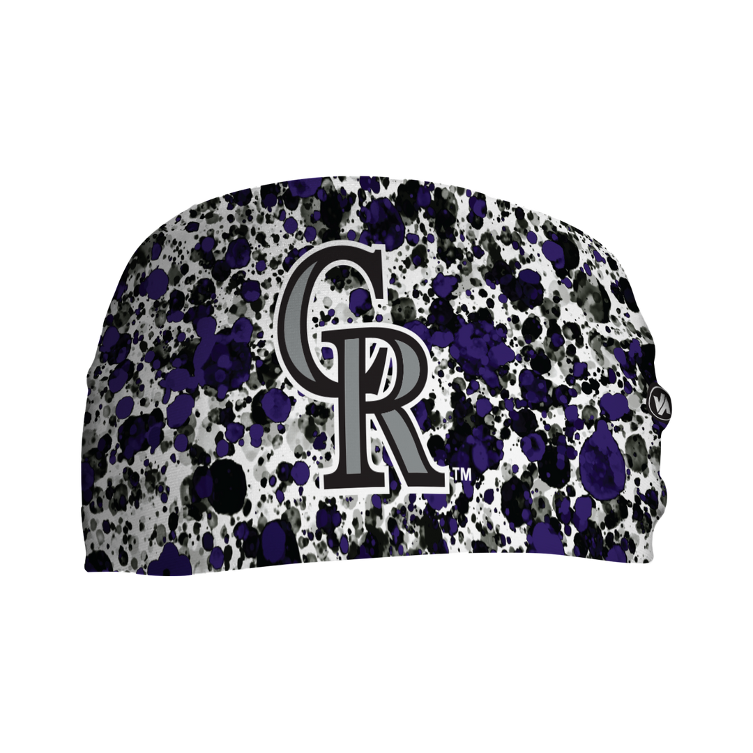 Rockies Cooling Headband: Paint Splatter