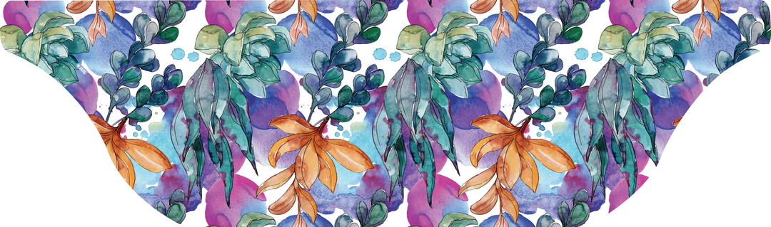 Cooling Sun Scarf with Succulent Garden. Made in USA, Vertical Athletics brand.