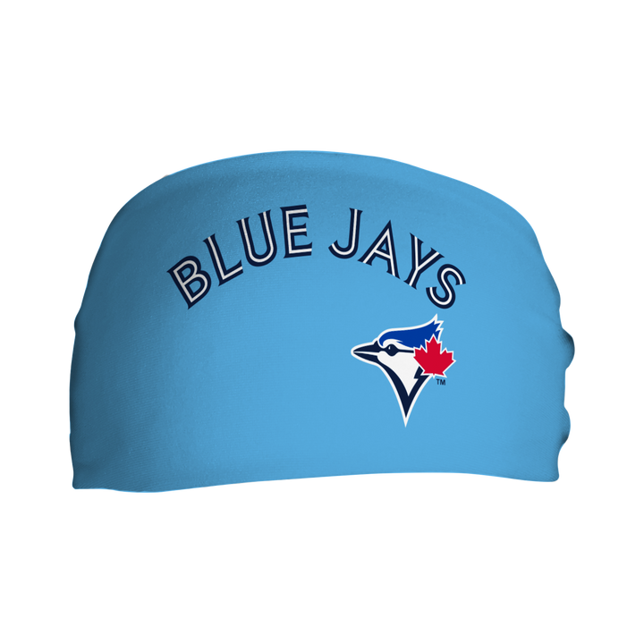 MLB licensed Blue Jays Triple Play Cooling Bundle: Cooling Headband with Alt Logo Made in USA. Vertical Athletics Brand.
