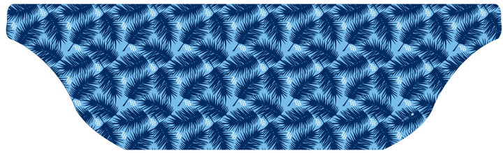 MLB Tampa Bay Rays cooling sun scarf, Big Palm with repeating cap logo. Made in the USA. Vertical Athletics Brand.