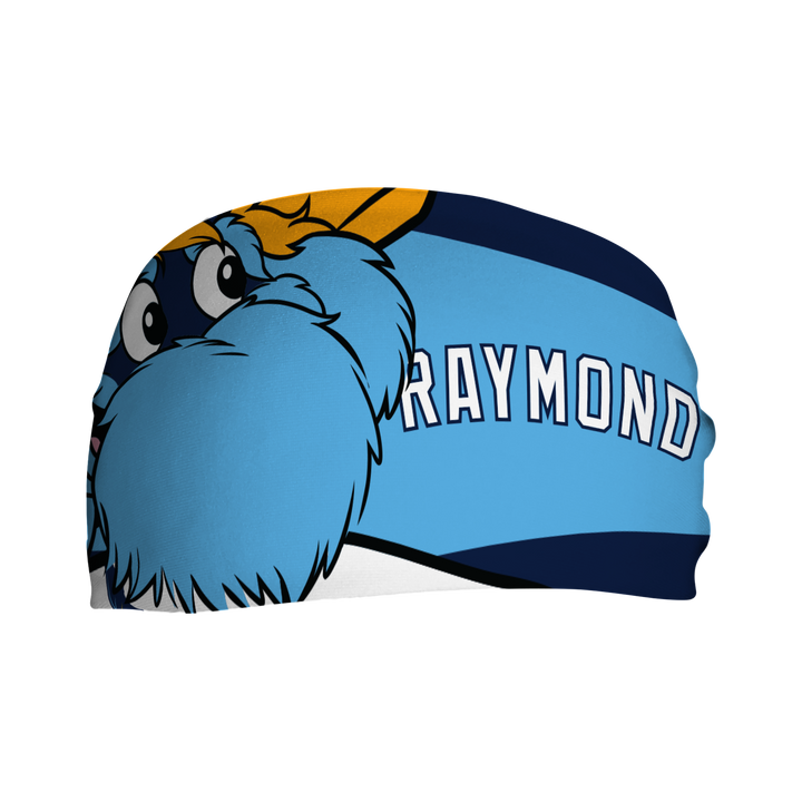 MLB Tampa Bay Rays cooling headband with Mascot Nameplate. Made in USA, Vertical Athletics brand.