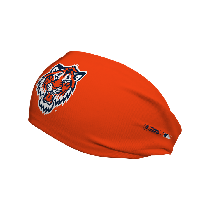 MLB licensed Detroit Tigers cooling  headband with Alt logo. Made in the USA, Vertical Athletics brand.  