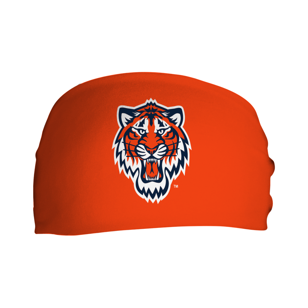 MLB licensed Detroit Tigers cooling  headband with Alt logo. Made in the USA, Vertical Athletics brand.  