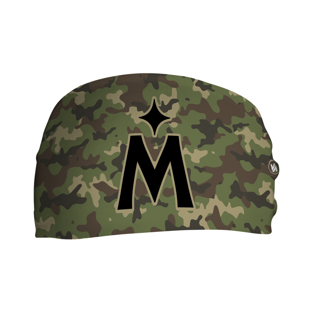 Twins Cooling Headband: Green Camo Cap Logo