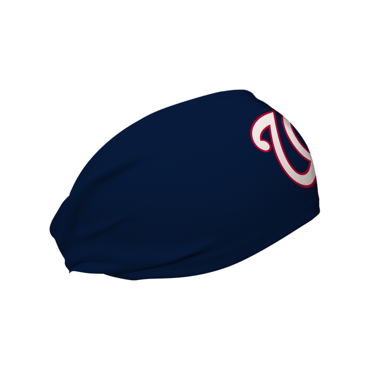 MLB Washington Nationals cooling headband with Cap Logo. Made in USA, Vertical Athletics brand.