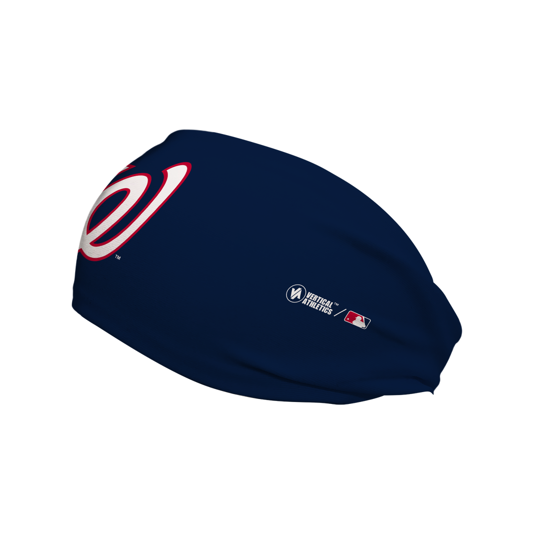 MLB Washington Nationals cooling headband with Cap Logo. Made in USA, Vertical Athletics brand.