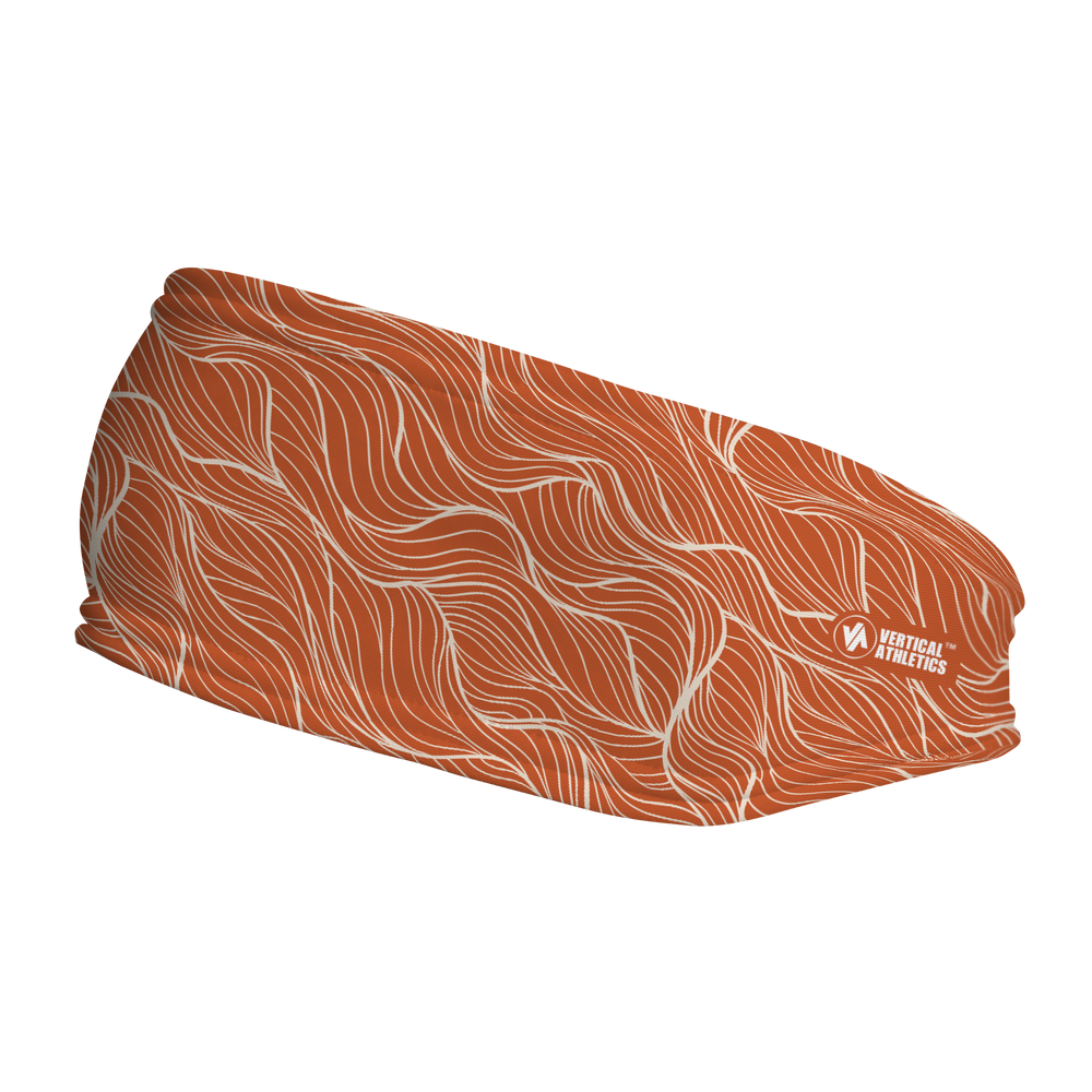 Fashion Fleece Headband with Desert Map. Made in the USA, Vertical Athletics brand.