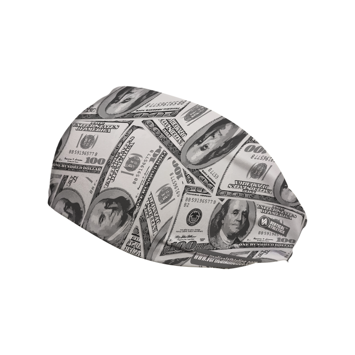 Cooling Headband with $100 Bills. Made in USA, Vertical Athletics brand.