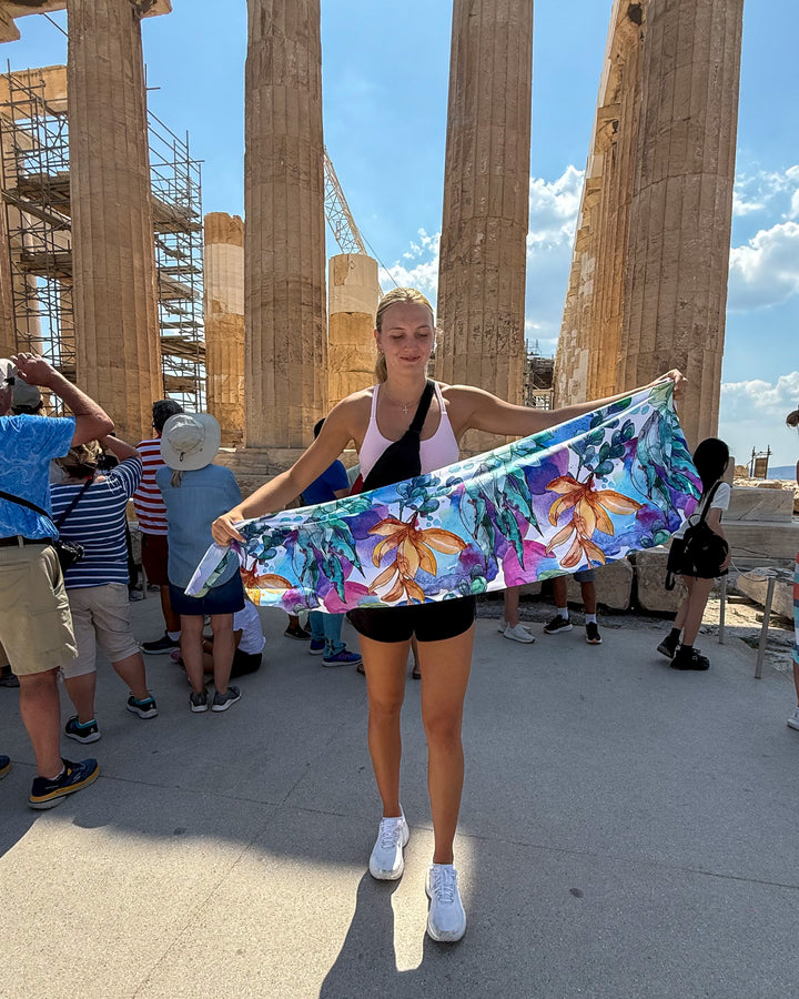 Cooling Sun Scarf: Succulent Garden